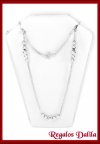 Gargantilla Plata Italiana Modelo 5 Esferas