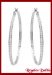 Aros de Plata Rodinada Sinfin CZ Cristal