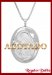 Relicario de Plata Rodinada Oval Relieve