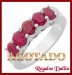 Anillo Plata Rodinada Rubies Naturales