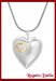 Relicario de Plata Y Oro Corazon