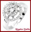 Anillo Plata Rodinada CZ Cristal Chopard