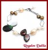 Pulsera Perlas Naturales y Nacar