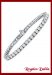Pulsera Plata Rodinada Cubics Cristal
