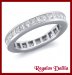 Anillo Plata Rodinada CZ Cristal Sinfin T/Princesa