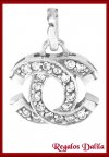 Dije de Plata Rodinada Modelo Chanel