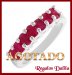 Anillo Plata Rodinada Rubies Naturales