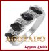 Anillo Plata Rodinada Zafiros Naturales