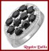 Anillo Plata Rodinada Zafiros Naturales