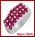 Anillo Plata Rodinada Rubies Naturales