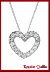 Dije de Plata Rodinada Modelo Corazon