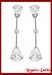 Aros de Plata Rodinada Con Cubics Cristal