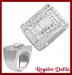 Anillo Plata Rodinada CZ Cristal Coctail