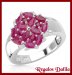 Anillo Plata Rodinada Rubes Naturales