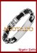 Pulsera Acero Quirurgico con Caucho Cruces