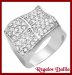 Anillo Plata Rodinada CZ Cristal Coctail