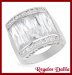 Anillo Plata Rodinada CZ Cristal Cocktail