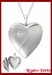 Relicario de Plata Corazon con Cubic