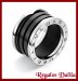 Anillo de Acero Bvlgar B-Zero Black/Plat 3B