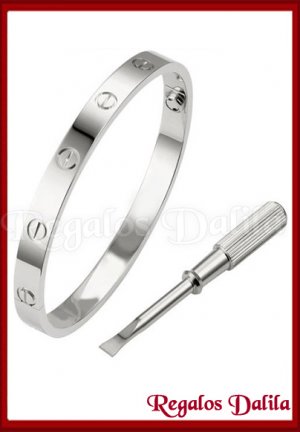 Pulsera A. Quirúrgico LOVE PLAT.