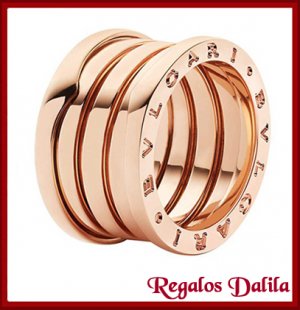 Anillo de Acero Bvlgar B-Zero Rosé