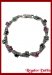 Pulsera Plata Rodinada Esm. Zaf. Rubíes