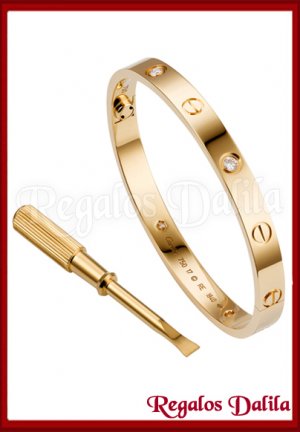 Pulsera A.Quirúrgico LOVE GOLD CZ