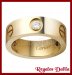 Anillo Acero Quirrgico GOLD CZ 6MM