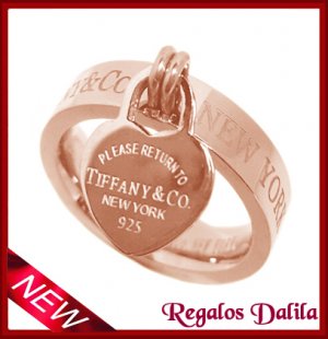 Anillo Tiffan 2 Corazones ROSE