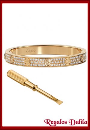 Pulsera A.Quirúrgico LOVE PAVÉ GOLD