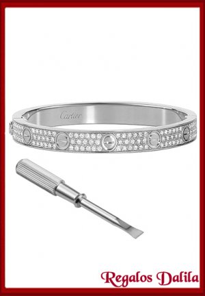 Pulsera A.Quirúrgico LOVE PAVÉ PLAT.