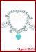 Pulsera Tiffan Corazones 1 Turquesa