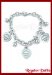 Pulsera Tiffan Corazones 1 Cristal
