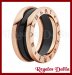 Anillo de Acero Bvlgar B-Zero Black/Rose 2B