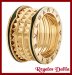 Anillo de Acero Bvlgar B-Zero Rock Gold