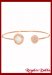 Pulsera A.Quirrgico Nacar/CZ Bvlgar Rose