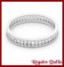 Anillo Plata Rodinada CZ Cristal Sinfin T/Brillante