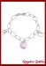 Pulsera Plata Rodinada con Dijes