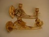 Stunning Art Nouveau Piano Pair Sconces Antique Solid Bronze 1890