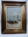 Beautiful Oil on Canvas Marine Decorative Art from Period unsigned and Framed
