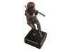 Original Vintage Figure Cherub Bronze & Marble