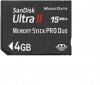 SANDISK MEMORY STICK PRO DUO ULTRA II DE 4 GB ORIGINAL Marca Sandisk muy rapida para las PSP y Multiuso
