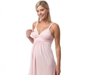 Camisón de Amamantar con Tasas Desmontables Sol Maternity Un práctico camisón Sol Maternity